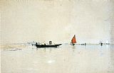 William Stanley Haseltine Canvas Paintings - Venetian Lagoon